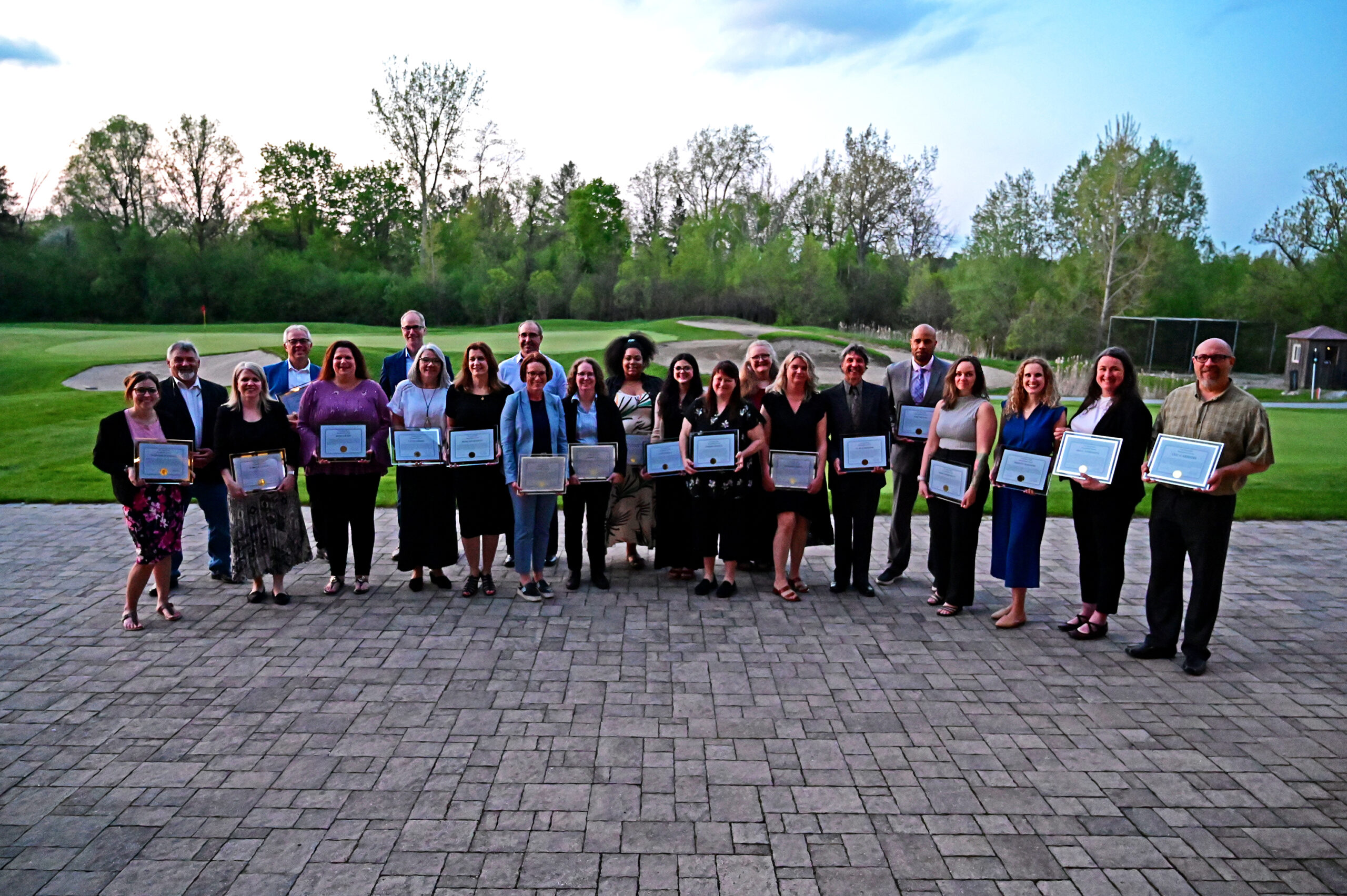 Photobooth style photos of the winners with their nominators