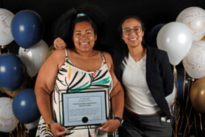 Photobooth style photos of the winners with their nominators