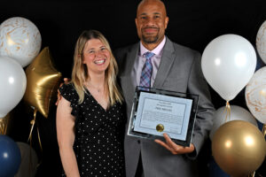 Photobooth style photos of the winners with their nominators