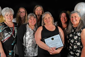 Photobooth style photos of the winners with their nominators