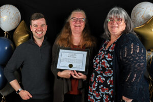 Photobooth style photos of the winners with their nominators