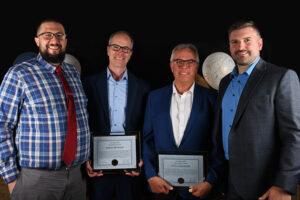 Photobooth style photos of the winners with their nominators