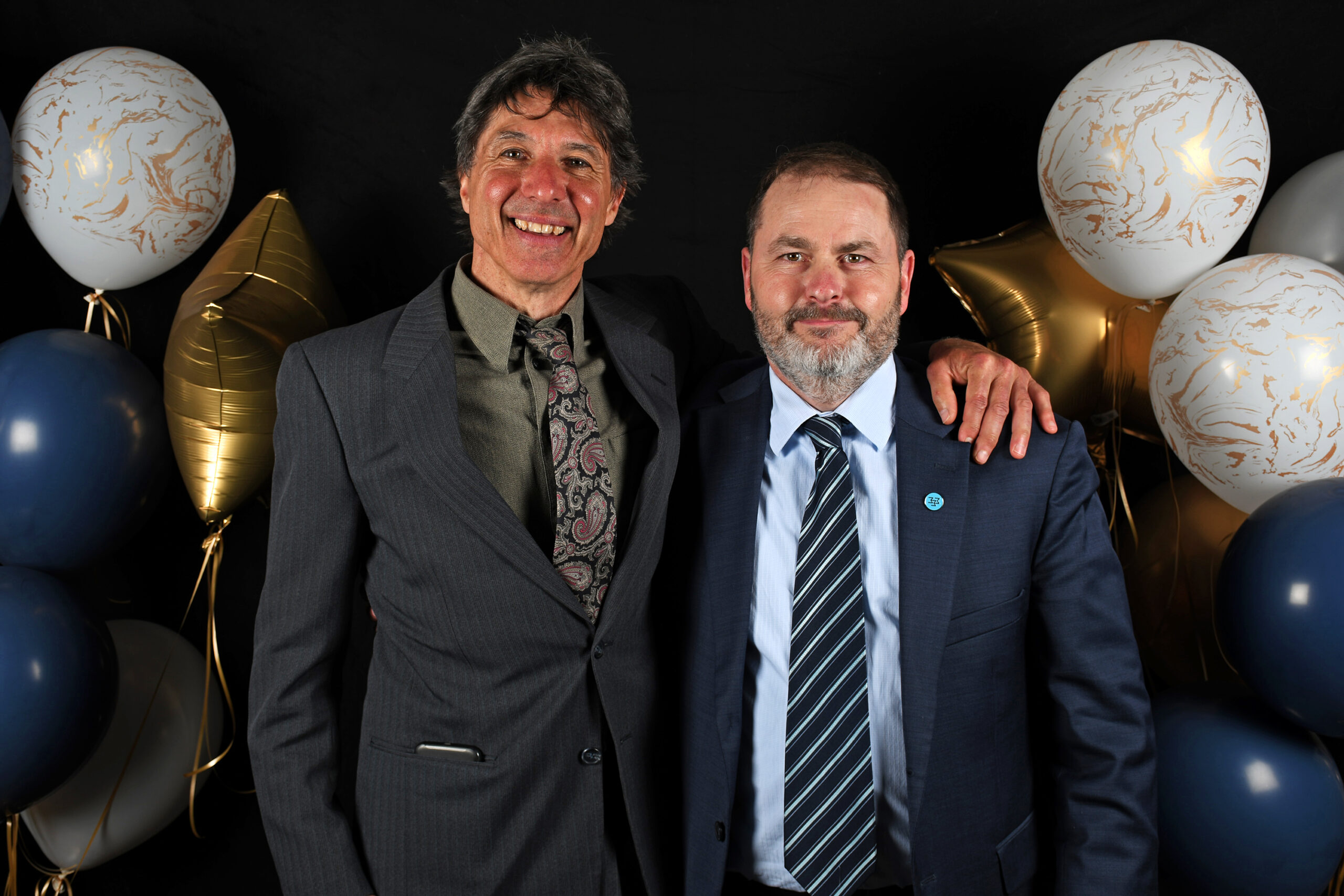 Photobooth style photos of the winners with their nominators