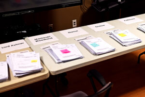 Exams are diligently kept organized throughout the process