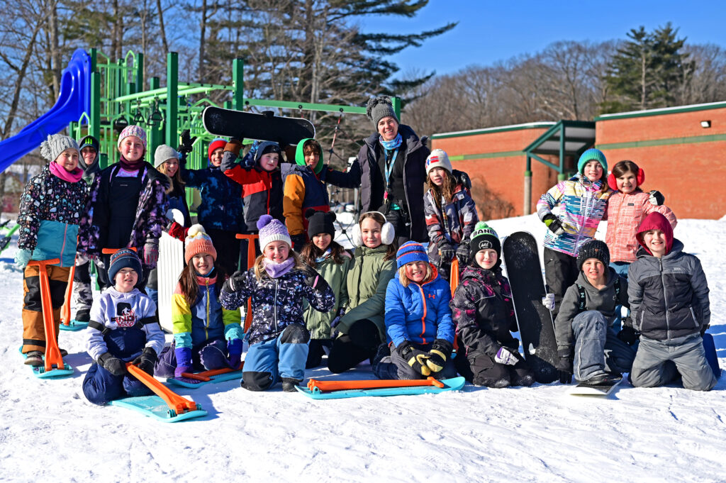 Photo de groupe en extérieur